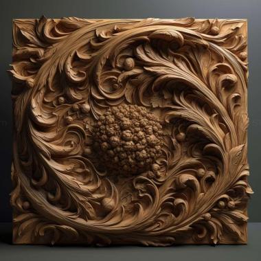 Patterns and decorations stl Hydronema 4 3d model